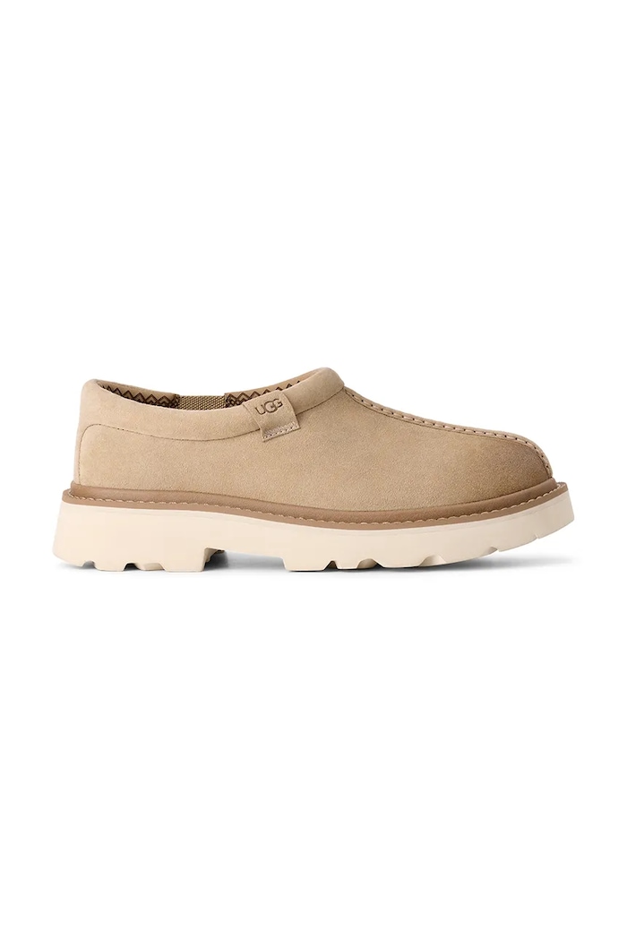 Mokasinke od brušene kože UGG Tasman Lug brušena koža bež 1166913.MDSD