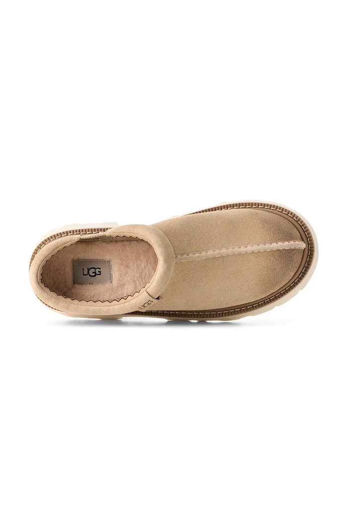 Mokasinke od brušene kože UGG Tasman Lug bež 1166913.MDSD