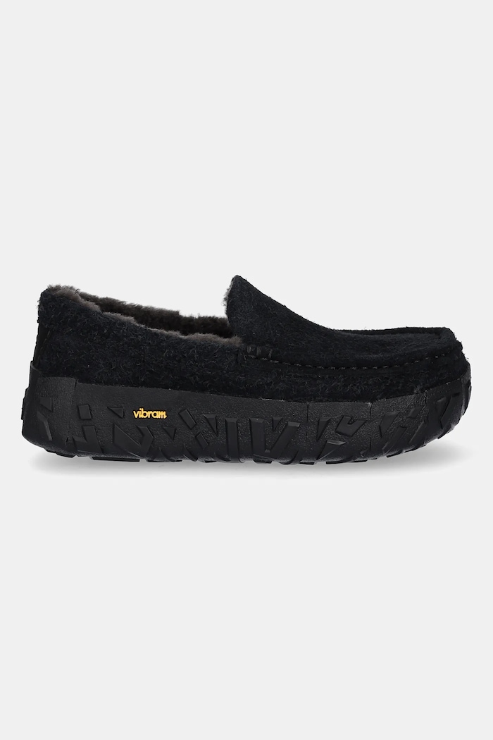 Mokasinke od brušene kože UGG Ascot Wrap Tech 1167670.BLK crna SS25