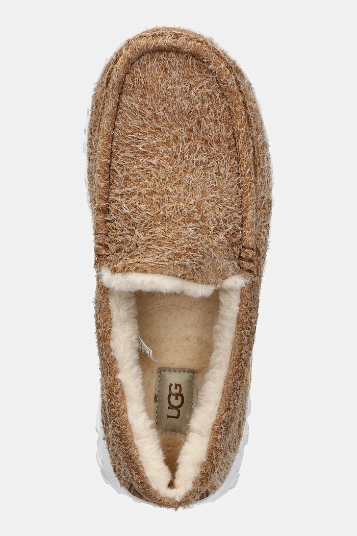 Mokasinke od brušene kože UGG Ascot Wrap Tech smeđa 1167670.CHE
