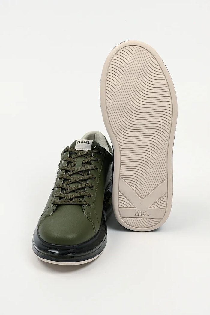 Karl Lagerfeld sneakersy skórzane KAPRI KL52627.2KK zielony
