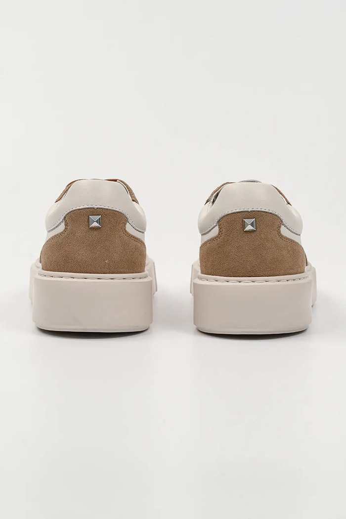 Obuwie Karl Lagerfeld sneakersy skórzane MAXI KUP RSG KL52235.3T8 beżowy