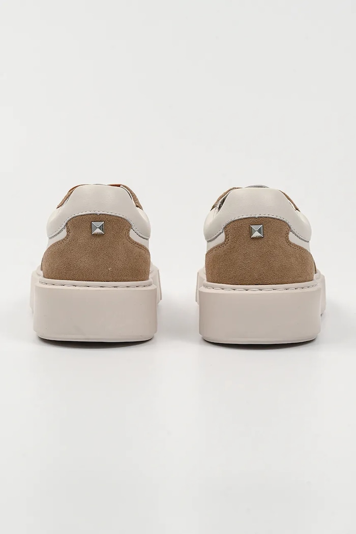 Obuwie Karl Lagerfeld sneakersy skórzane MAXI KUP RSG KL52235.3T8 beżowy