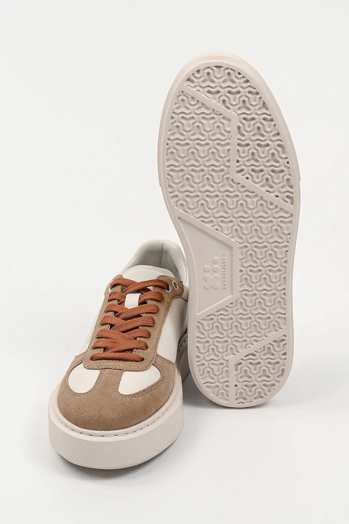 Karl Lagerfeld sneakersy skórzane MAXI KUP RSG KL52235.3T8 beżowy