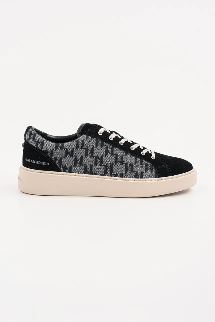Karl Lagerfeld trampki FLINT II skóra zamszowa czarny KL53323.700