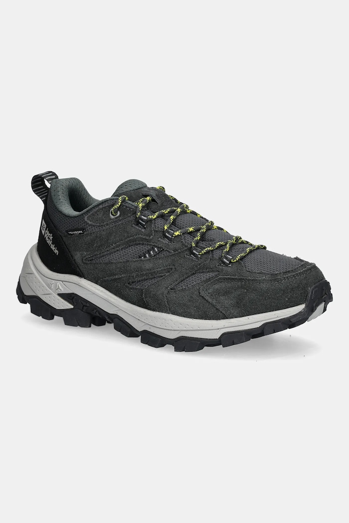 Jack Wolfskin pantofi Vojo Tour Texapore Low imitatie de piele intoarsa negru A62070