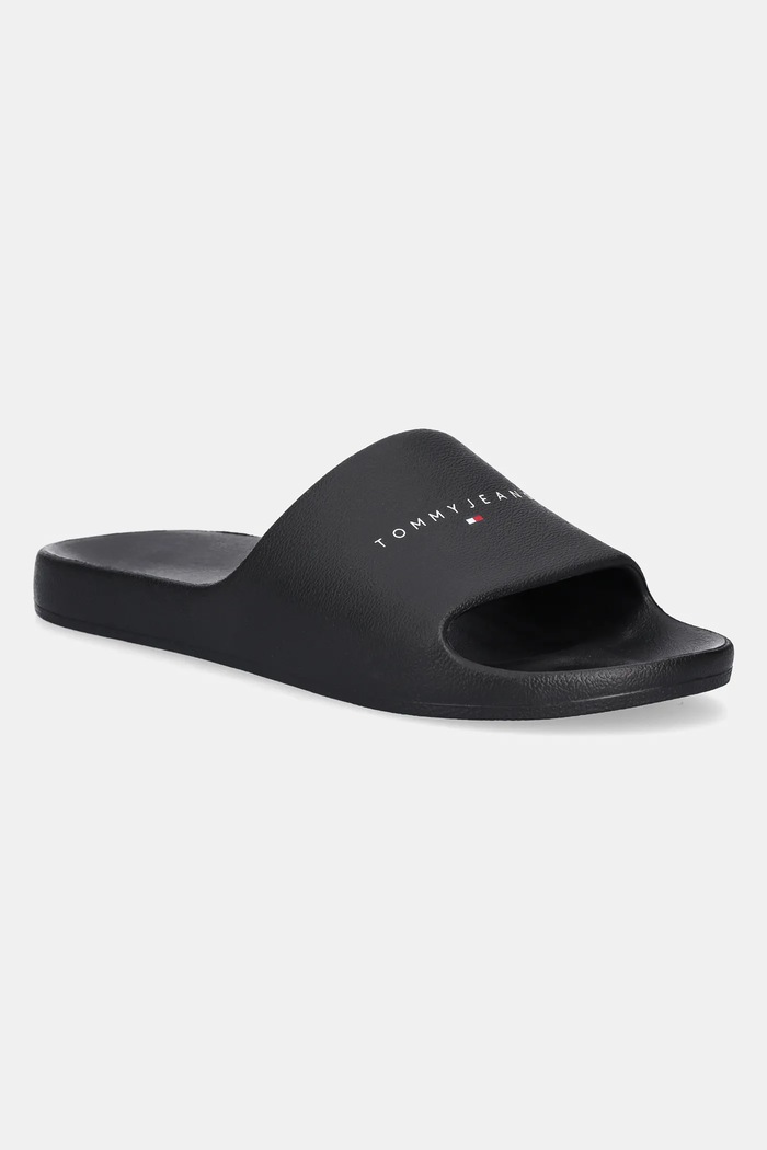 Tommy Jeans klapki BASIC SANDAL czarny EM0EM01559