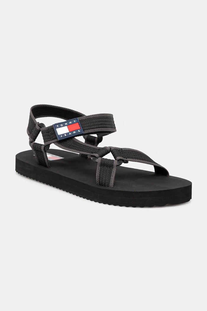 Sandále Tommy Jeans CASUAL SANDAL sivá EM0EM01563