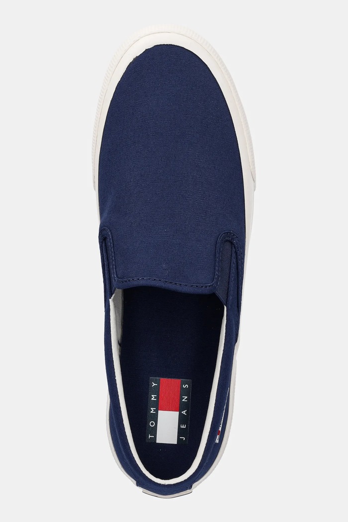 Teniske Tommy Jeans SLIP ON CANVAS COLOR mornarsko modra EM0EM01544
