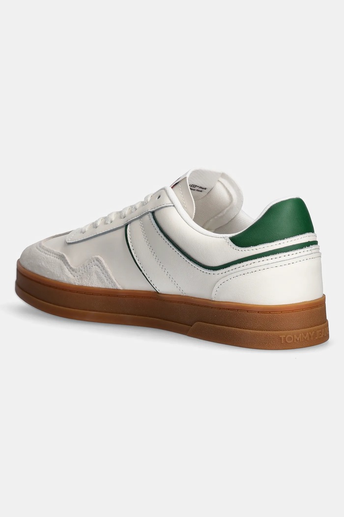 Boty Sneakers boty Tommy Jeans THE GREENWICH LEATHER EM0EM01571 béžová