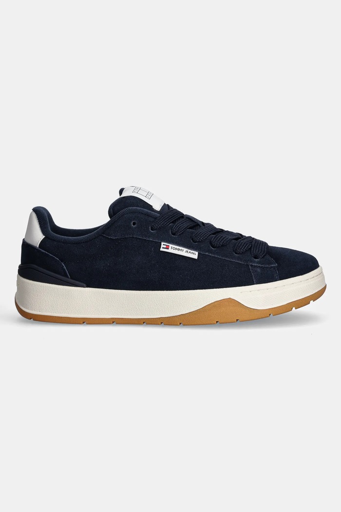 Tommy Jeans Sneakersy zamszowe SKATER SNEAKER EM0EM01607 granatowy SS25