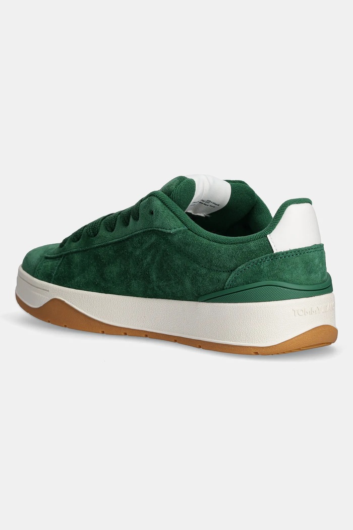 Обувки Велурени маратонки Tommy Jeans SKATER SNEAKER EM0EM01607 зелен