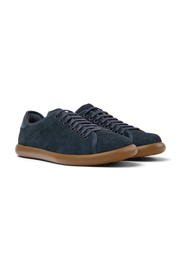 Nubukové tenisky Camper Pelotas Soller K100974.015 tmavomodrá SS25
