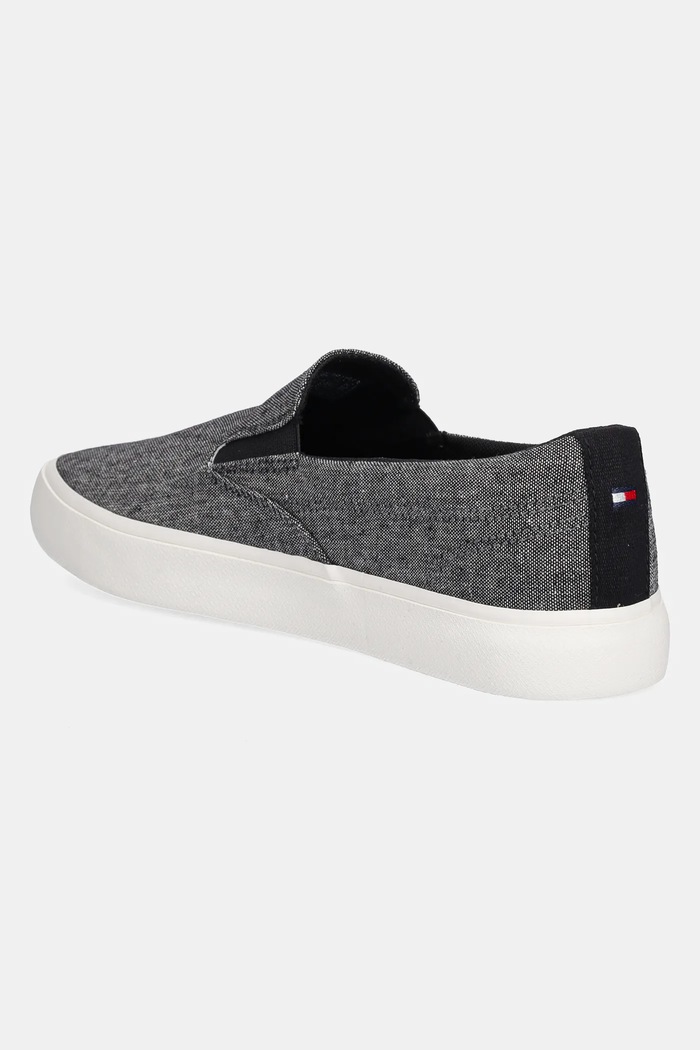 Παπούτσια Πάνινα παπούτσια Tommy Hilfiger TH HI VULC LOW SLIP ON CH FM0FM05390 μαύρο