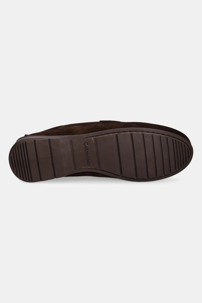 Calvin Klein mokasyny zamszowe DRIVER W/ NY BIT SUE HM0HM01759 brązowy