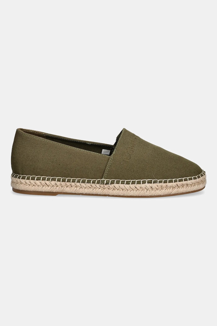 Espadrilky Calvin Klein ESPADRILLE CV LOGO HM0HM01808 zelená SS25