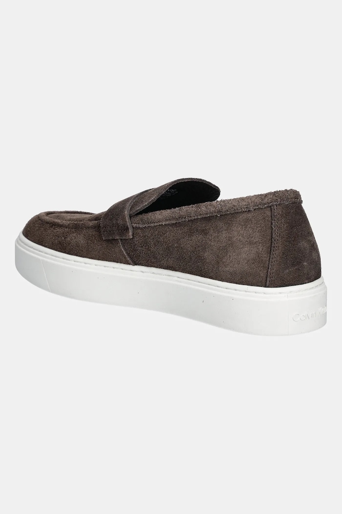 Обувки Велурени мокасини Calvin Klein MOCCASIN SUE UNLINED HM0HM01819 кафяв
