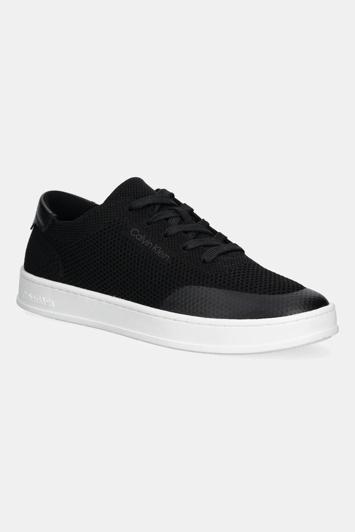 Calvin Klein sneakersy LOW TOP LACE UP KNIT niska czarny HM0HM01726