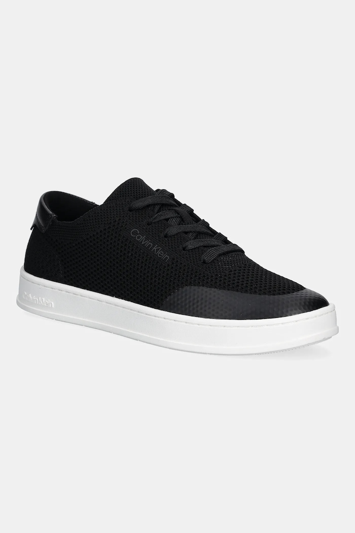 Calvin Klein sneakersy LOW TOP LACE UP KNIT niska czarny HM0HM01726