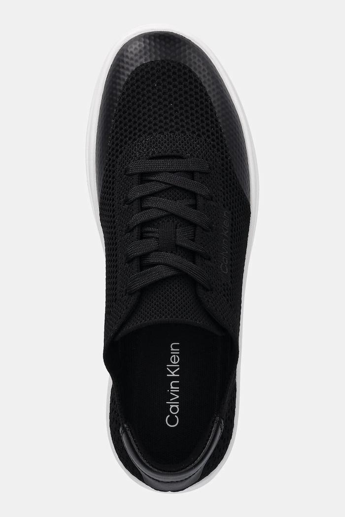 Calvin Klein sneakersy LOW TOP LACE UP KNIT czarny HM0HM01726