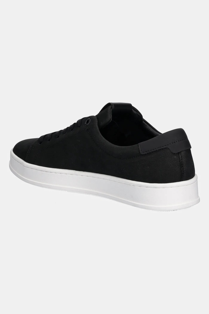 Boty Kožené sneakers boty Calvin Klein LOW TOP LACE UP NU HM0HM01758 černá