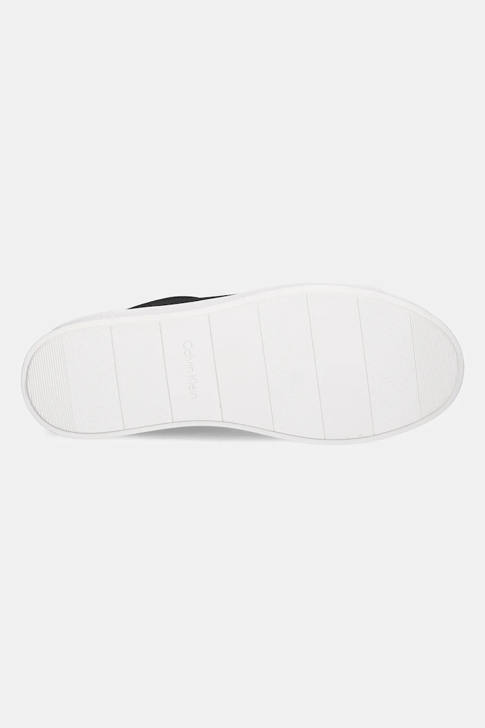 Kožené sneakers boty Calvin Klein LOW TOP LACE UP NU HM0HM01758 černá
