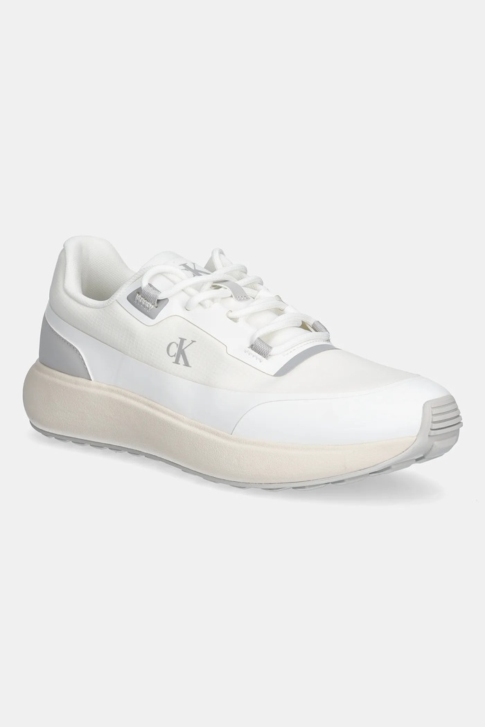 Calvin Klein Jeans sneakers ATHLEISURE RUNNER TECH RIPSTOP Planet friendly alb YM0YM01205
