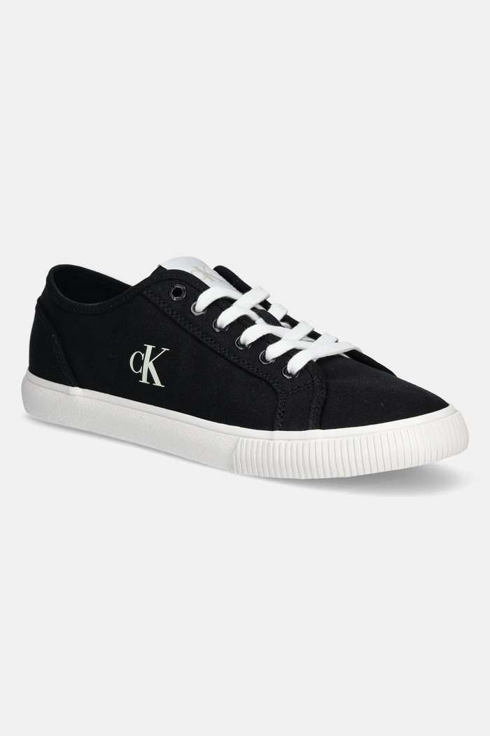 Tenisice Calvin Klein Jeans ESS VULC LOW MG CANVAS niska crna YM0YM01209