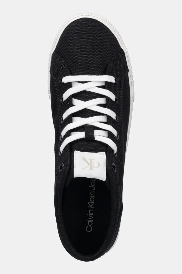 Calvin Klein Jeans trampki ESS VULC MID MG CANVAS czarny YM0YM01210