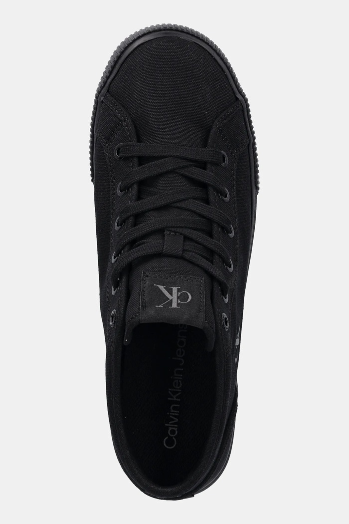Calvin Klein Jeans trampki ESS VULC MID MG CANVAS czarny YM0YM01210