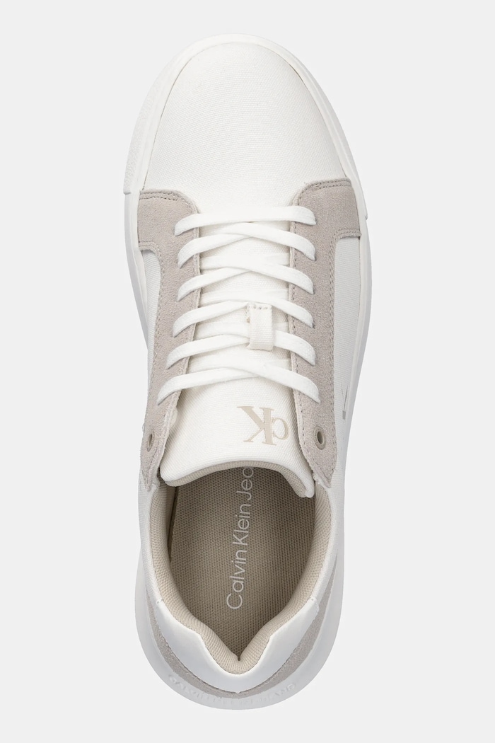 Tenisice Calvin Klein Jeans CHUNKY CUPSOLE MG CANVAS bijela YM0YM01219