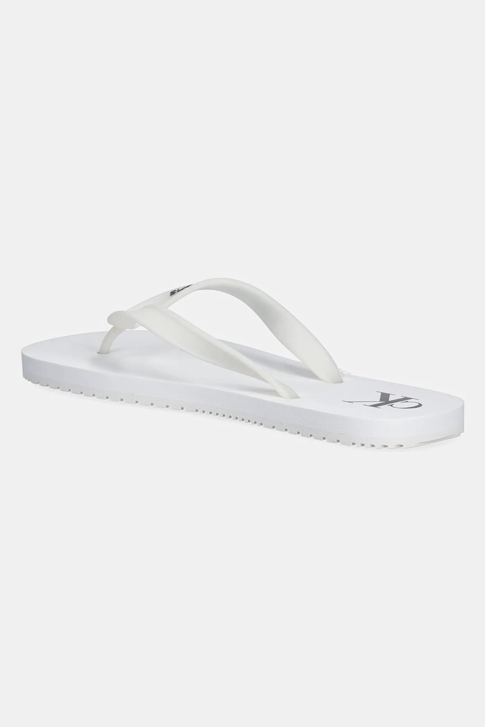 Obuća Japanke Calvin Klein Jeans BEACH SANDAL TRANSPARENT TPU YM0YM01267 bijela