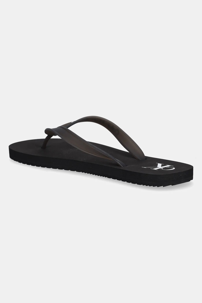 Obuv Šľapky Calvin Klein Jeans BEACH SANDAL TRANSPARENT TPU YM0YM01267 čierna