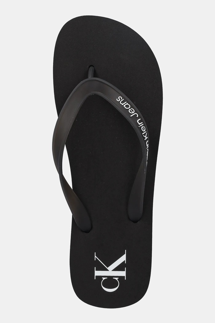 Šľapky Calvin Klein Jeans BEACH SANDAL TRANSPARENT TPU čierna YM0YM01267