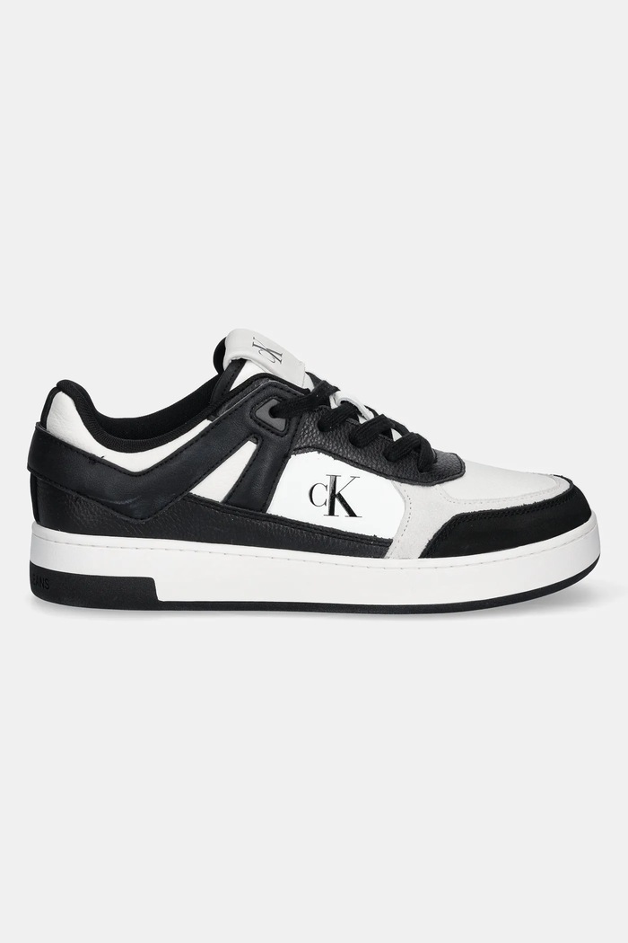 Cipele Calvin Klein Jeans BASKET CUP LOW LACEUP LTH MIX YM0YM01308 crna SS25