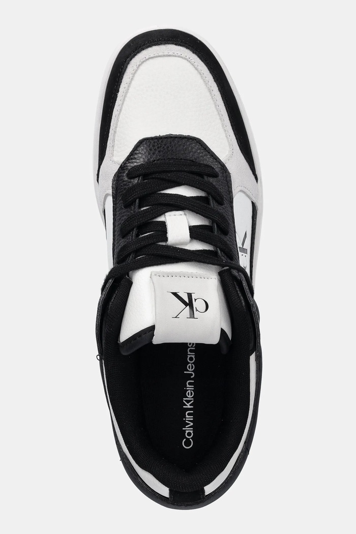 Cipele Calvin Klein Jeans BASKET CUP LOW LACEUP LTH MIX crna YM0YM01308