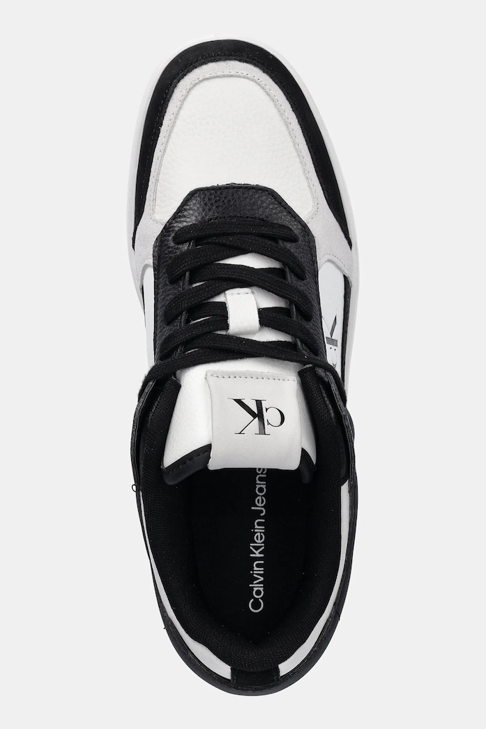 Cipele Calvin Klein Jeans BASKET CUP LOW LACEUP LTH MIX crna YM0YM01308