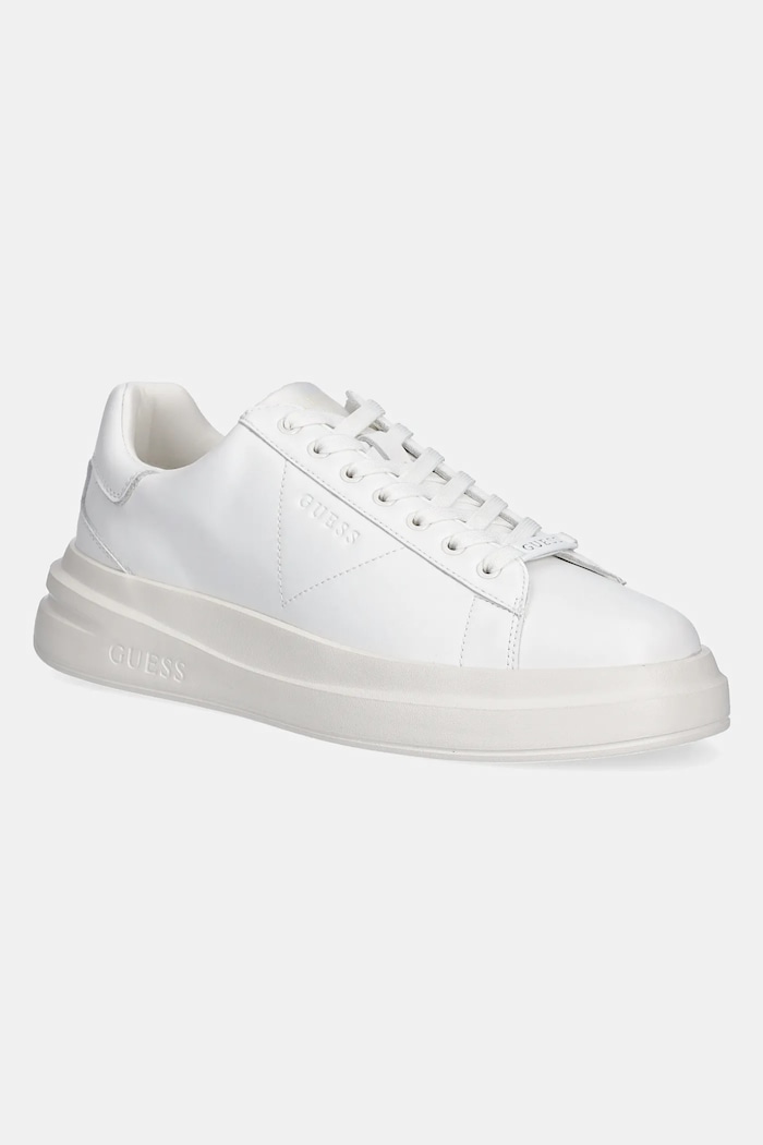 Guess sportcipő ELBA bevonatos bőr fehér FMJLBA.LEA12.WHITE