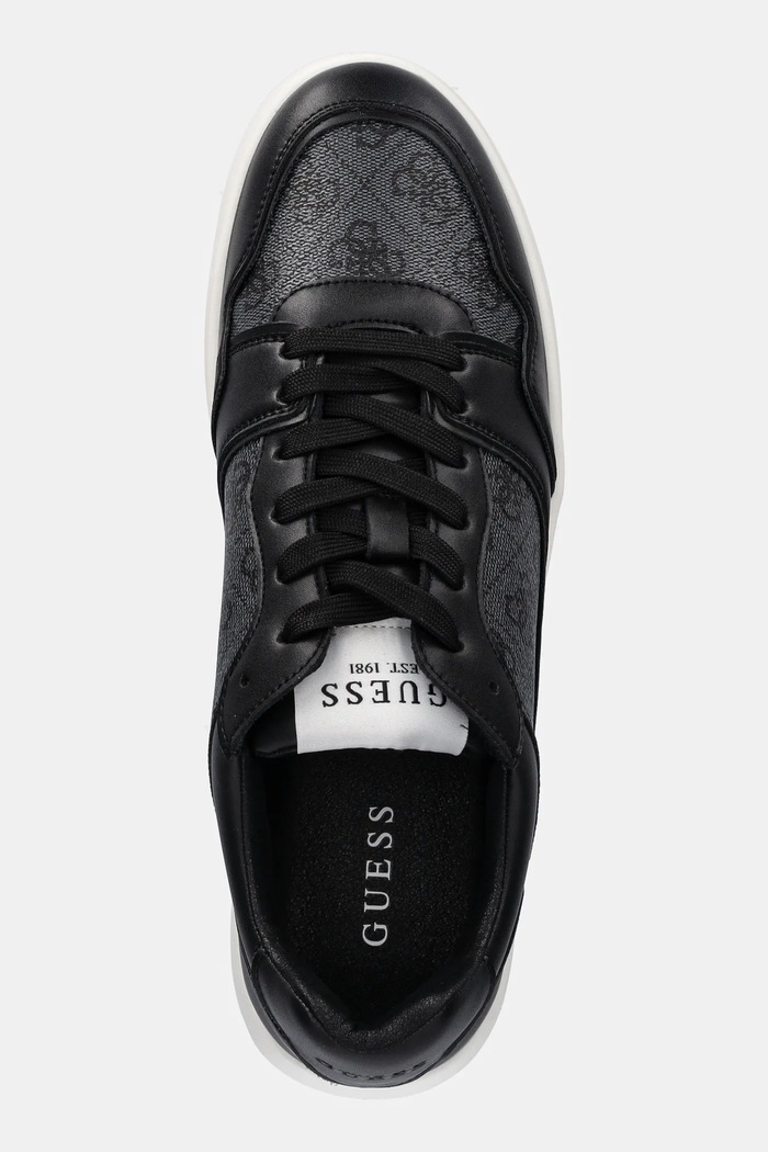 Sneakersy WINNO II Guess FMJWII.LEA12.BLACK czarny