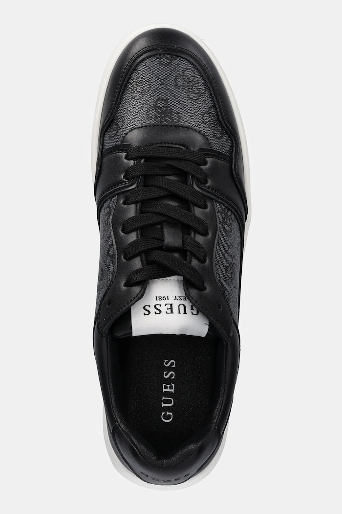 Sneakersy WINNO II Guess FMJWII.LEA12.BLACK czarny