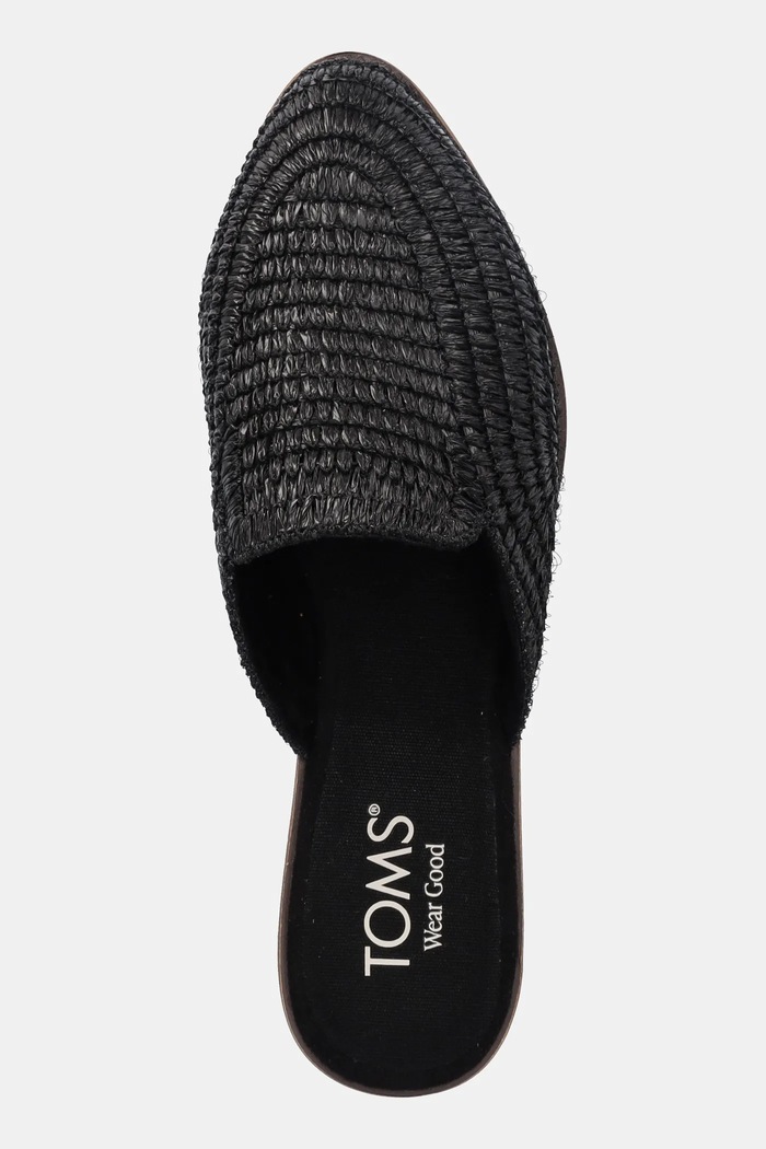 Šľapky Toms RAFFIA čierna 10022001