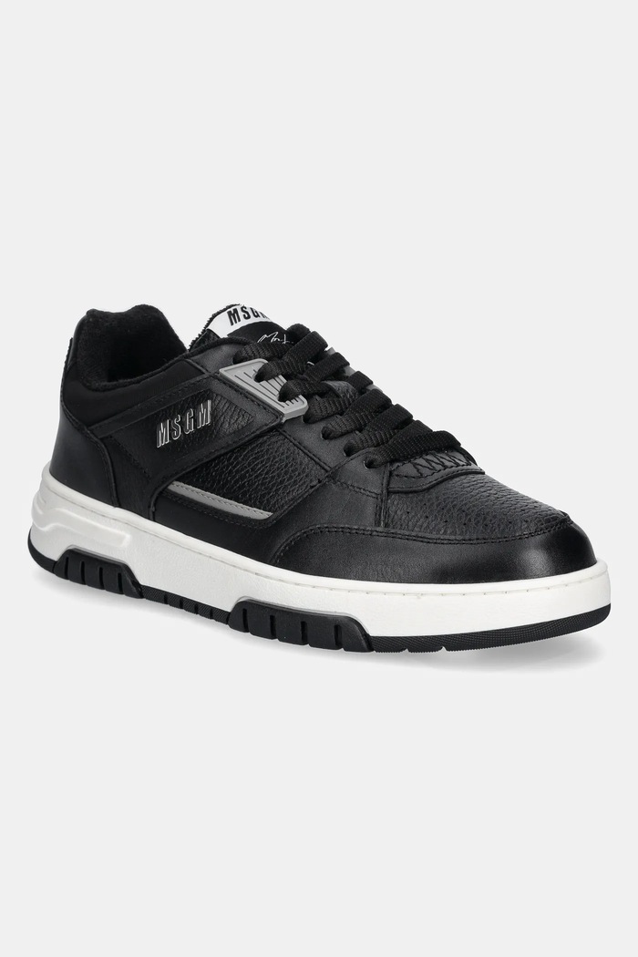 Kožené tenisky MSGM nízky čierna 3840MS604.886.99