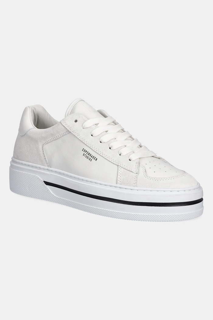Copenhagen sneakersy skórzane Leather mix skóra zamszowa biały CPH181M