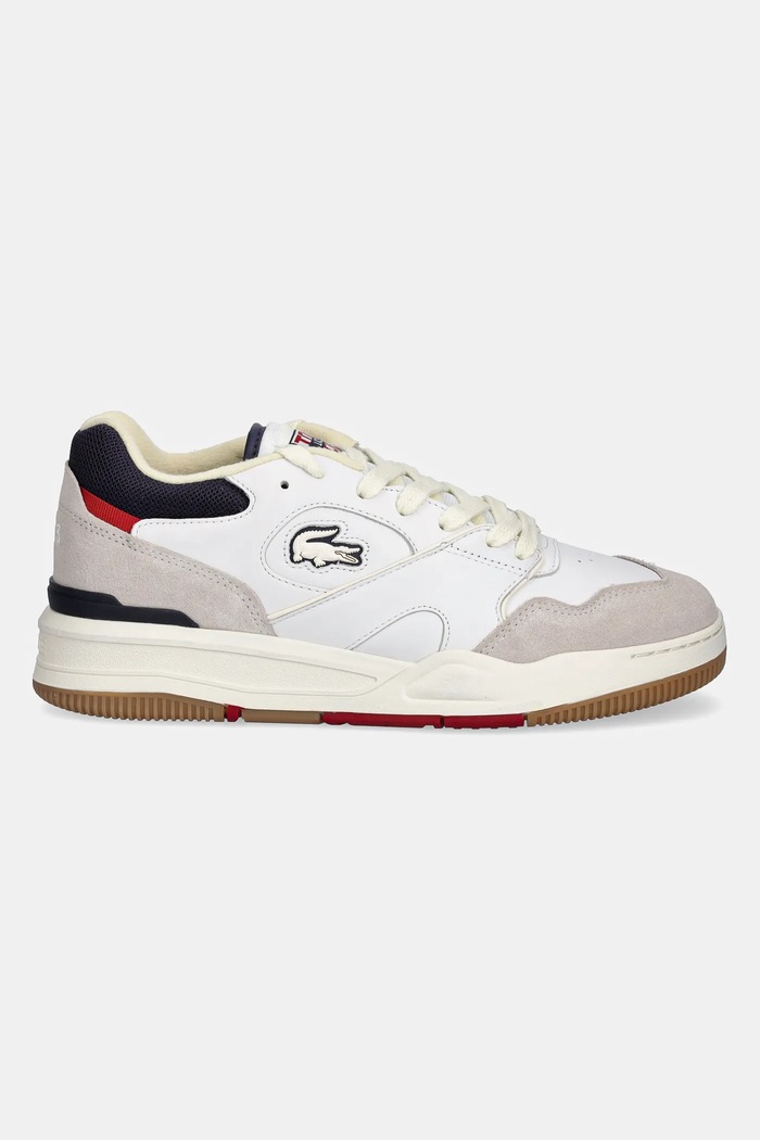 Lacoste Sneakers din piele LINESHOT 48SMA0102 alb SS25