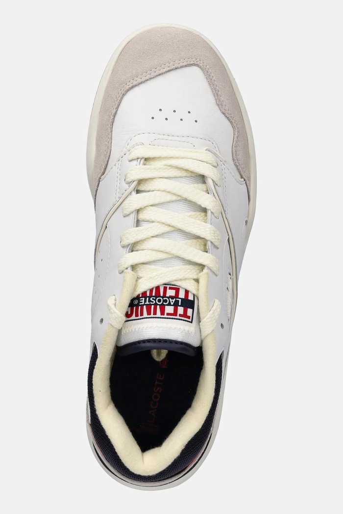 Sneakers din piele LINESHOT Lacoste 48SMA0102 alb