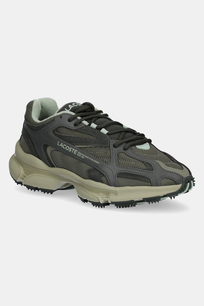 Lacoste sneakers L003 2K24 faux grain leather green 49SMA0008