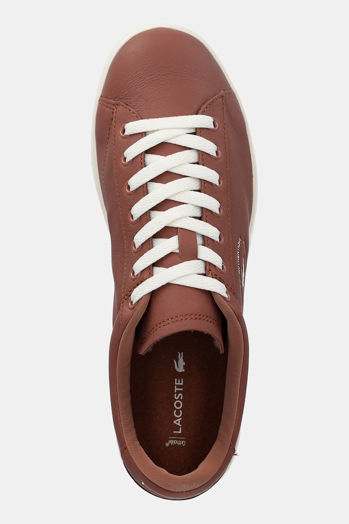 Kožené tenisky Lacoste CARNABY hnedá 49SMA0032