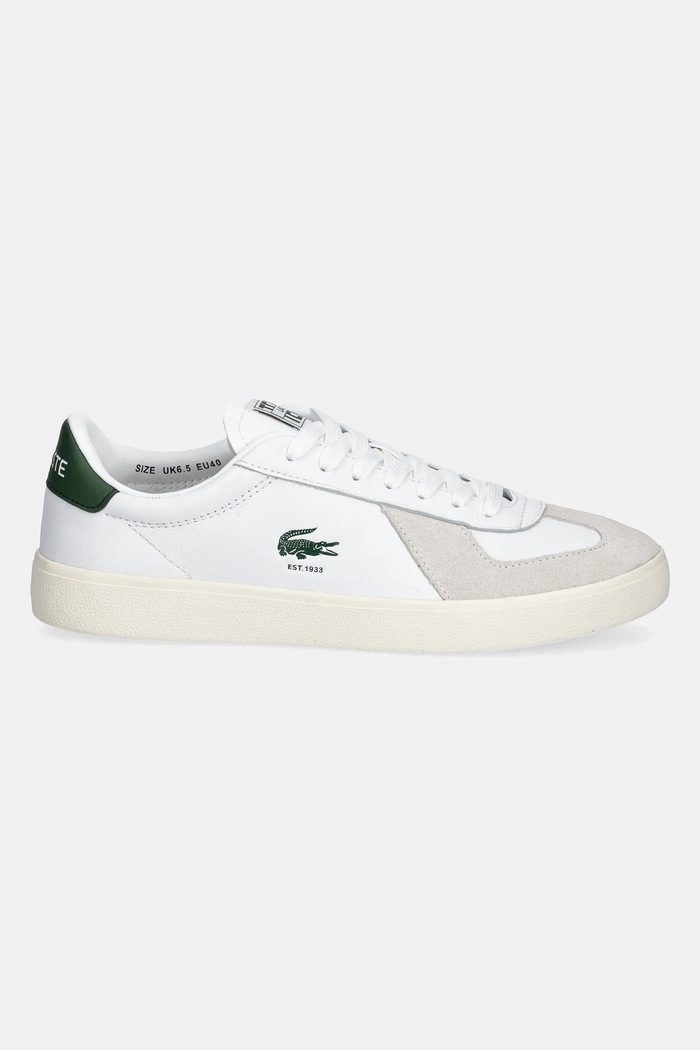 Δερμάτινα sneakers Lacoste BASESHOT PRO 49SMA0063 λευκό SS25