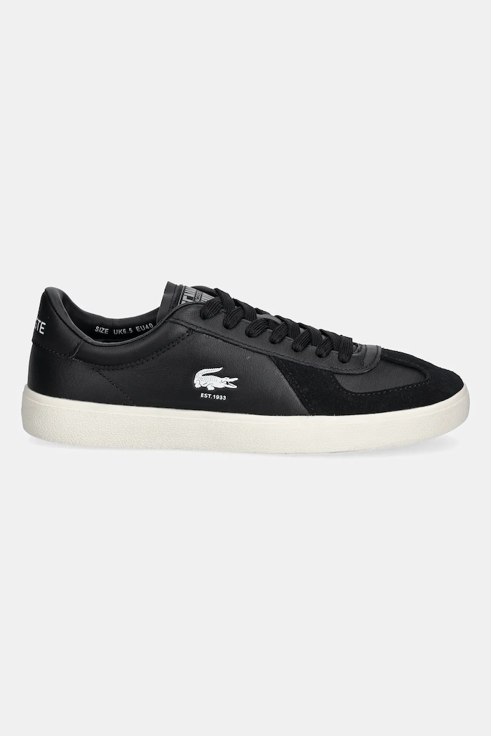 Кожени маратонки Lacoste BASESHOT PRO 49SMA0063 черен SS25