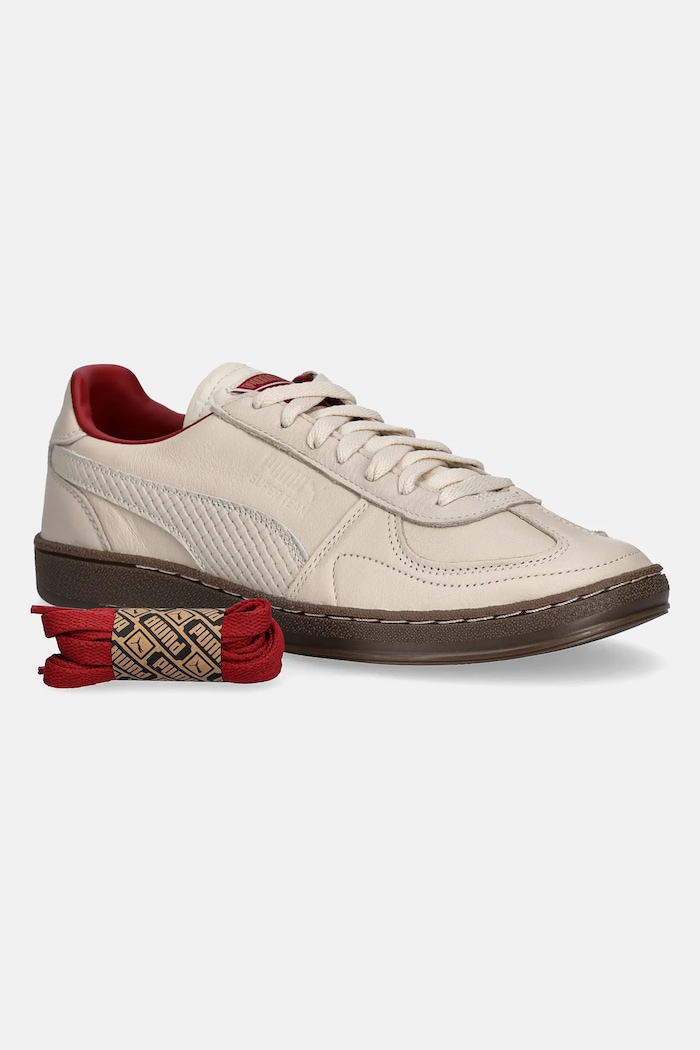 Kožené tenisky Puma Super Team Palais Artisan 400374 béžová